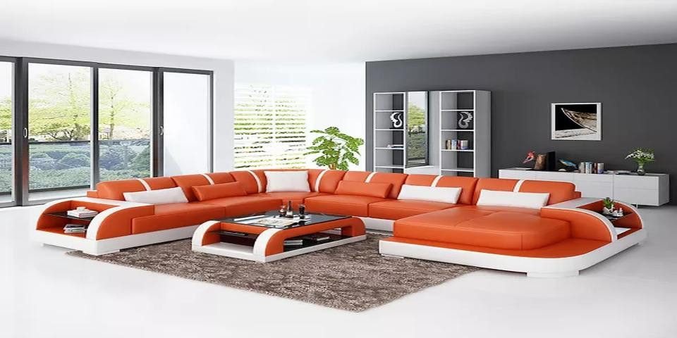 Xlmoebel Wohnlandschaft großes Ledersofa für das Wohnzimmer im modernen Design, Hergestellt in Europa Xlmoebel Wohnlandschaft großes Ledersofa für das Wohnzimmer im modernen Design, Hergestellt in Europa von Xlmoebel