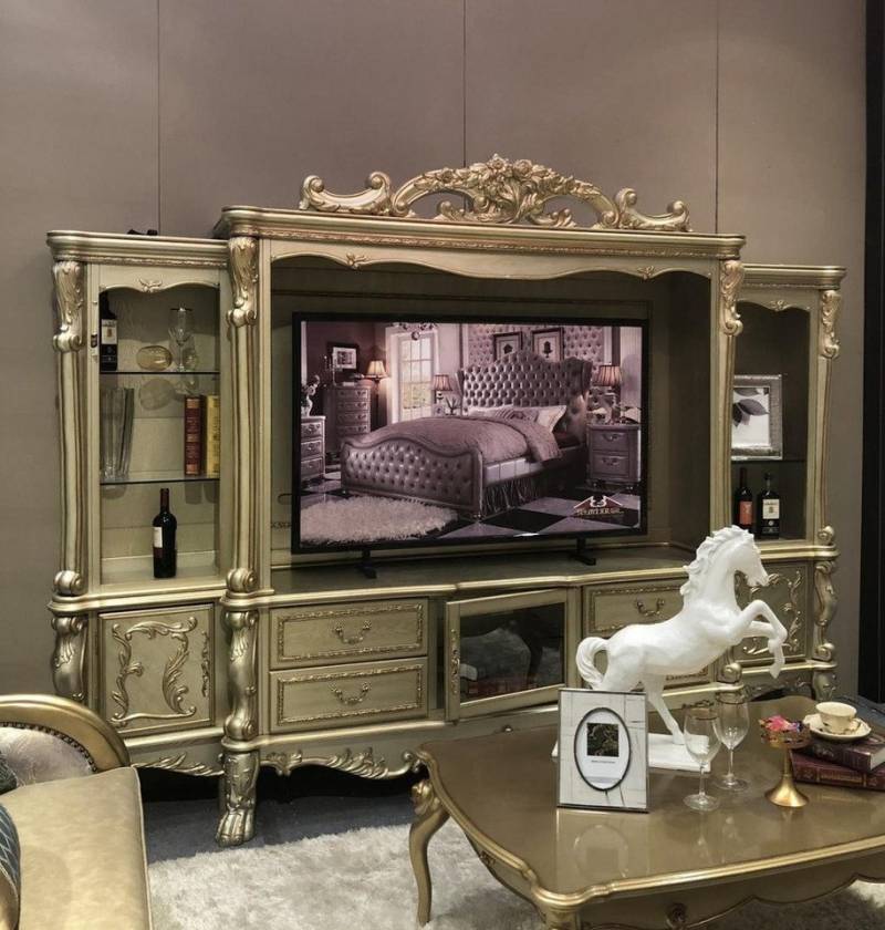 Xlmoebel TV-Wand Barock Wohnwand zeitlos edle Möbel klassische Einrichtung, Hergestellt in Europa Xlmoebel TV-Wand Barock Wohnwand zeitlos edle Möbel klassische Einrichtung, Hergestellt in Europa von Xlmoebel