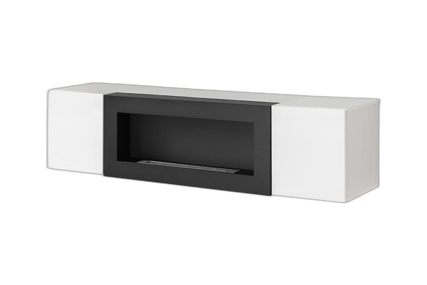 Xlmoebel Wohnwand Eleganter Wandkleiderschrank mit Kamin Designer-Möbel fürs Wohnzimmer, Hergestellt in Europa von Xlmoebel