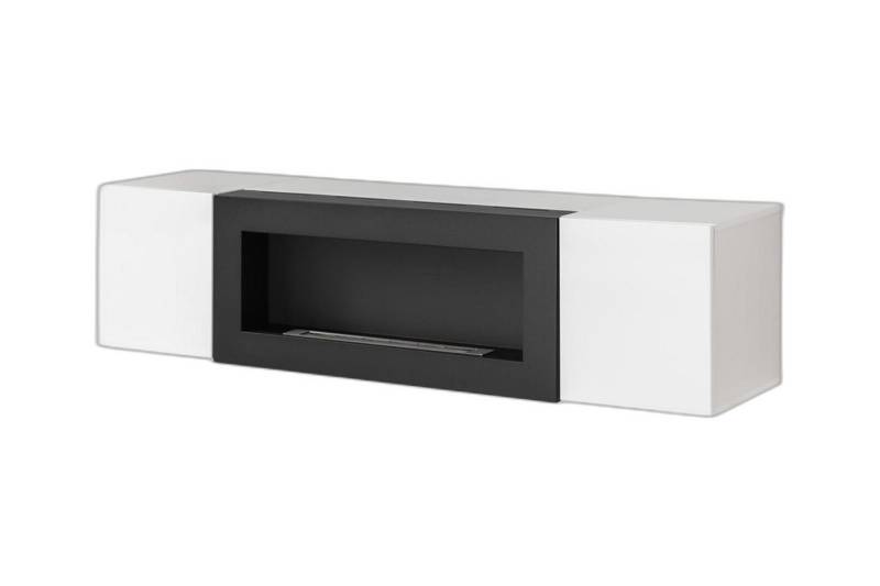 Xlmoebel Wohnwand Eleganter Wandkleiderschrank mit Kamin Designer-Möbel fürs Wohnzimmer, Hergestellt in Europa von Xlmoebel
