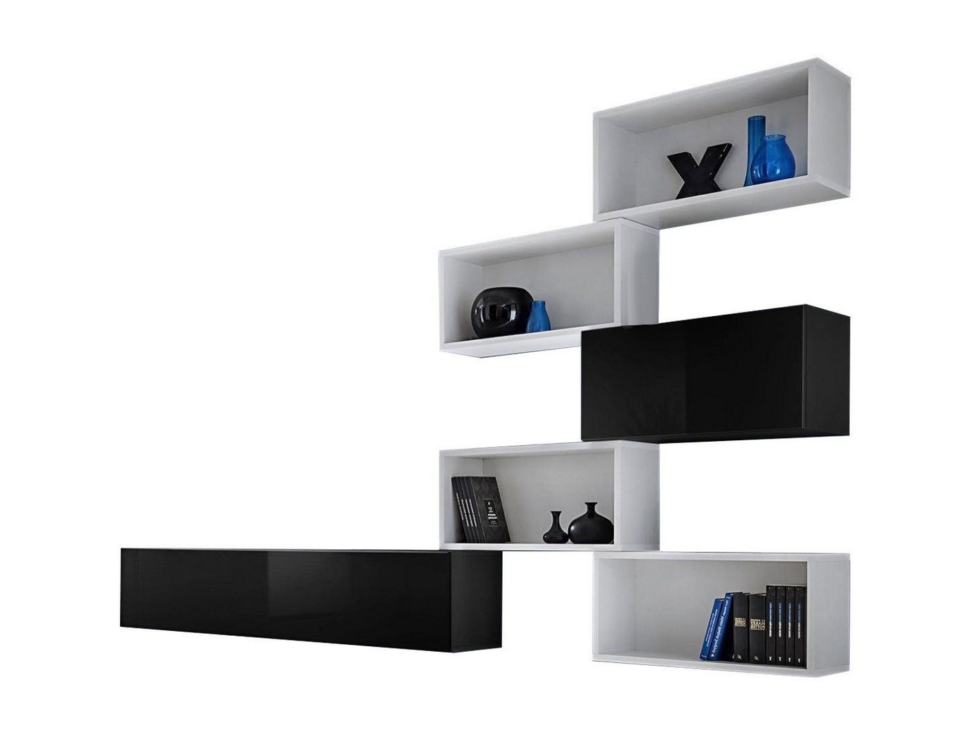 Xlmoebel Wohnwand Wandmöbel-Set Designerstück TV-Bord Regal Zeitgemäß Holz Neu, Hergestellt in Europa Xlmoebel Wohnwand Wandmöbel-Set Designerstück TV-Bord Regal Zeitgemäß Holz Neu, Hergestellt in Europa von Xlmoebel