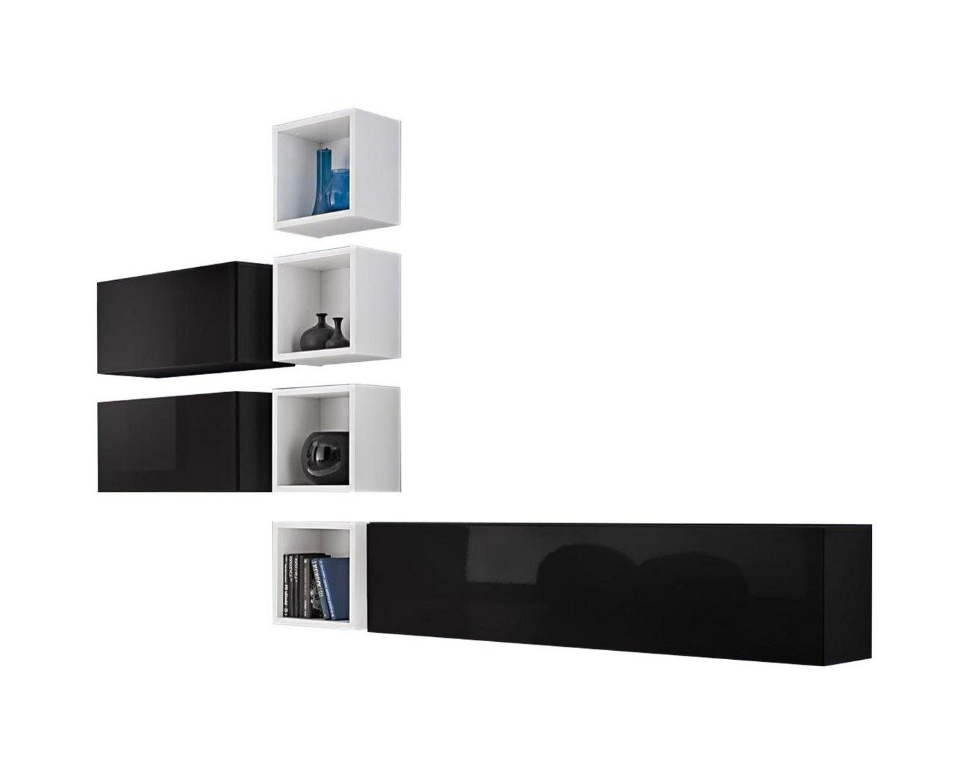Xlmoebel Wohnwand Wohnraum Möbel Ensemble Designer Wandregal Wandboard Schrank, Hergestellt in Europa von Xlmoebel