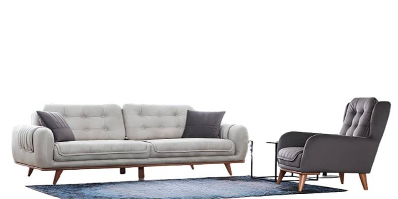 Xlmoebel Wohnzimmer-Set 3-Sitzer und 1-Sitzer Sofagarnitur mit Polstermöbeln in einer Gruppe, (1-St., Sofagarnitur 3 + 1 Sitzer), Hergestellt in Europa von Xlmoebel