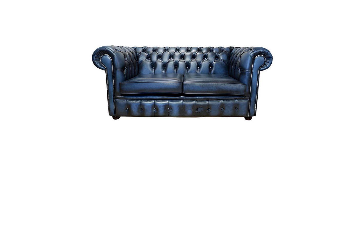 Xlmoebel Wohnzimmer-Set Chesterfield Luxus Polstermöbel Set in edlem Design aus Leder, (Chesterfield 2 Sitzer +2 Ohrensessel +Hocker - 427), Hergestellt in Europa von Xlmoebel