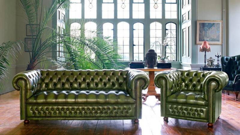 Xlmoebel Chesterfield-Sofa Chesterfield Sofa-Set mit 3-Sitzer Sofa 1-Sitzer Sofa und 1-Sessel, Hergestellt in Europa von Xlmoebel