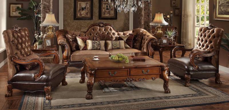 Xlmoebel Wohnzimmer-Set Design Sofagarnitur 3+1+1 Sitzer Couchtisch Beistelltisch 6 tlg. Set, (6-St., 3+1+1 Sitzer + Couchtisch + 2x Beistelltisch), Hergestellt in Europa von Xlmoebel