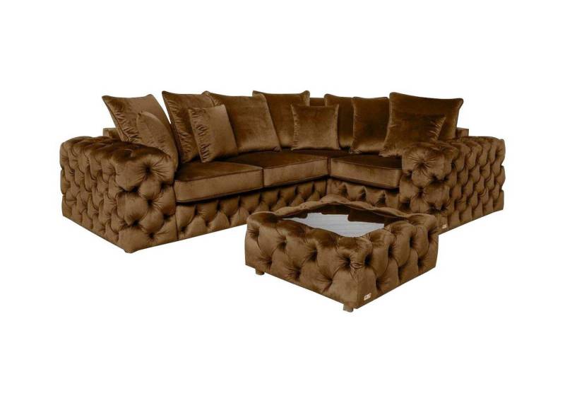 Xlmoebel Wohnzimmer-Set Ecksofa L-Form Polster Couch Textil Eckgarnitur Wohnlandschaft, (Ecksofa L-Form / Couchttisch), Hergestellt in Europa von Xlmoebel