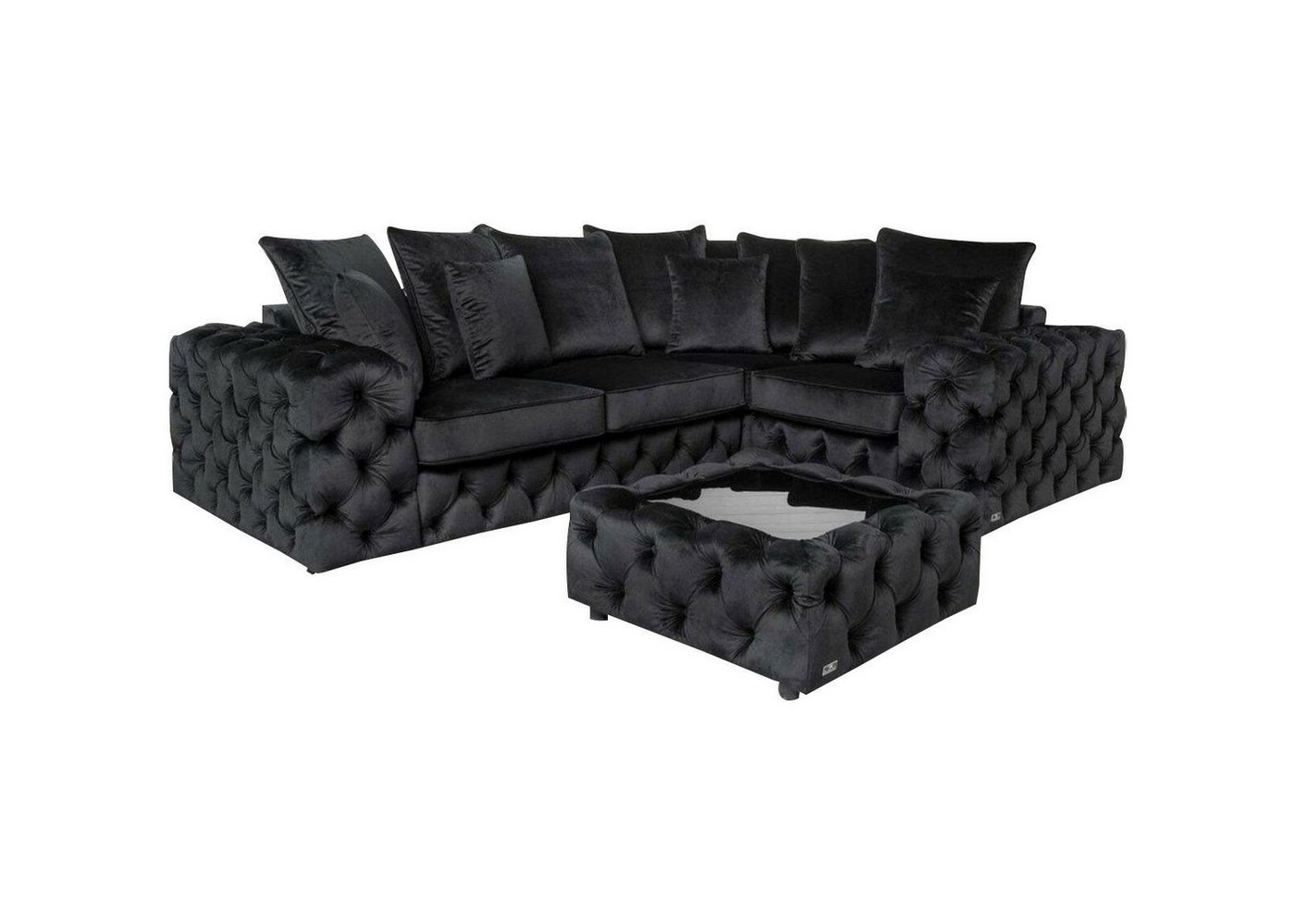 Xlmoebel Wohnzimmer-Set Ecksofa L-Form Polster Couch Textil Eckgarnitur Wohnlandschaft, (Ecksofa L-Form / Couchttisch), Hergestellt in Europa von Xlmoebel