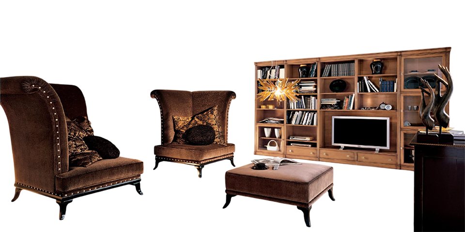 Xlmoebel Polstergarnitur Einzelstück Chesterfield Ohrensessel mit Hocker und Relaxfunktion, (3-tlg., 2x Sessel + Hocker), Hergestellt in Europa von Xlmoebel