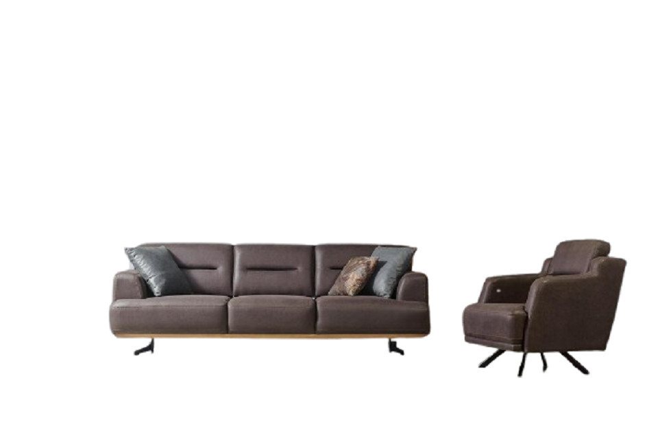 Xlmoebel Wohnzimmer-Set Hochwertiges Polstermöbel für das Wohnzimmer: Luxus-Sitzmöbel Sofa, (Wohnzimmer Set 2tlg (sofagarnitur 3+1 sitzer), Hergestellt in Europa von Xlmoebel