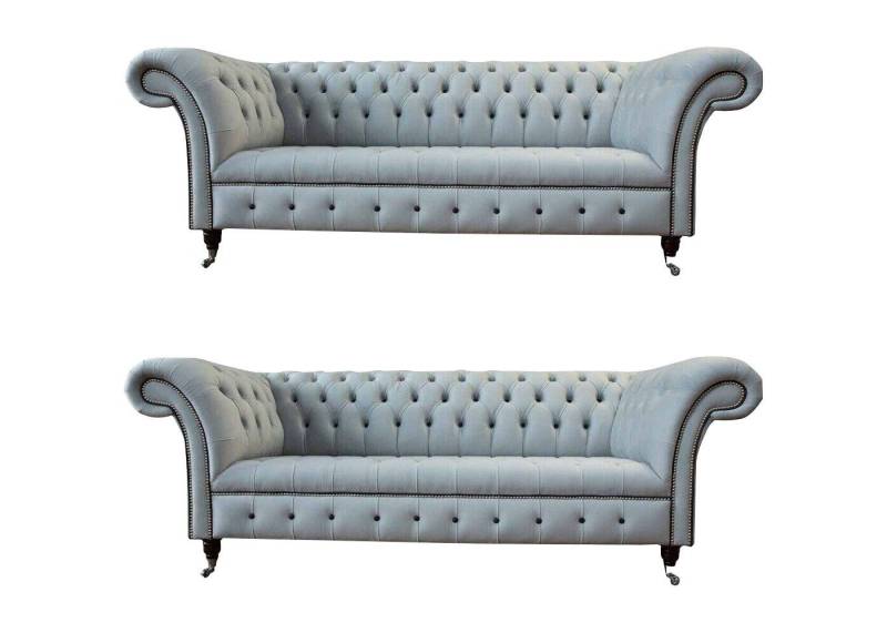 Xlmoebel Wohnzimmer-Set Luxus Wohnraum Ensemble 2x 3-Sitz Sofas Designer Wohnzimmergruppe, (2-St., 2x Sofa 3-Sitzer), Hergestellt in Europa von Xlmoebel