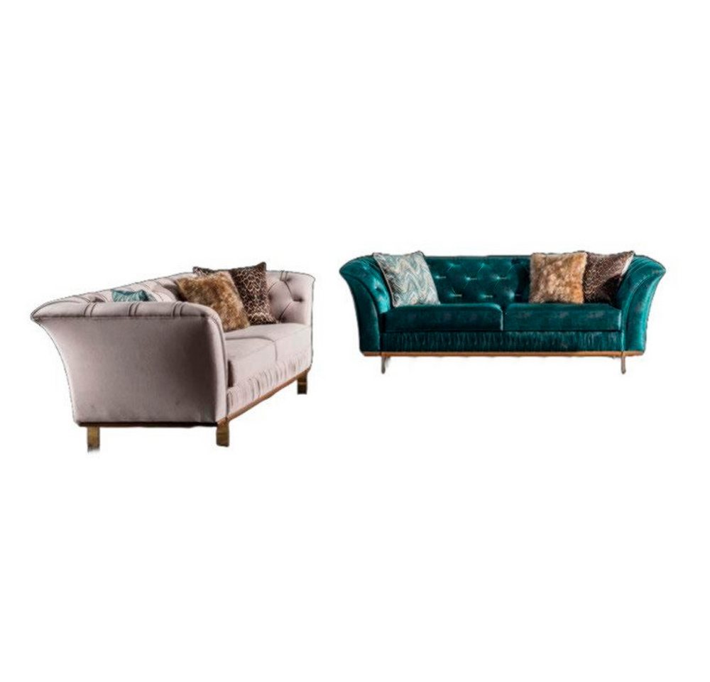 Xlmoebel Wohnzimmer-Set Modernes Set mit luxuriösen Textilmöbeln für das Wohnzimmer, (Sofa 3 + 3 + 1 Sitzer), Hergestellt in Europa von Xlmoebel