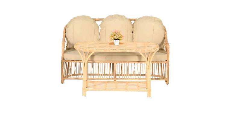 Xlmoebel Gartenlounge-Set Neu Luxuriöses Set für den Garten: 4-teiliges Ensemble, (Garten Möbel Set 4tlg (3 Sitzer Sofa + 2x Sessel + Couchtisch), Hergestellt in Europa von Xlmoebel