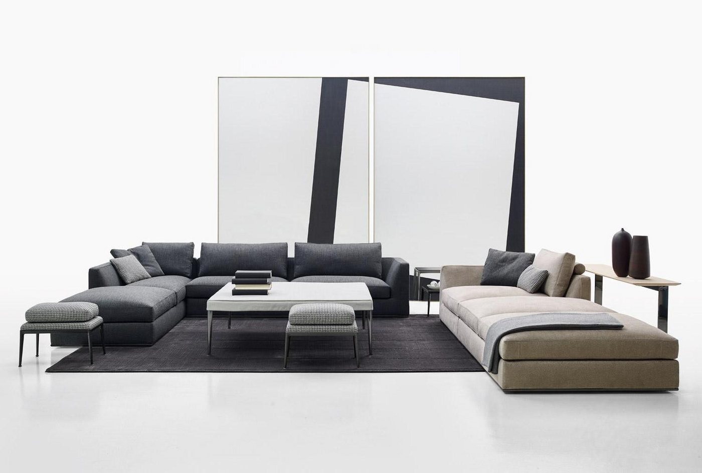 Xlmoebel Wohnzimmer-Set Polsterecke mit Chaiselongue Sofa Set modern für Wohnzimmer Stil, (Ecksofa + Chaiselongue M-8631), Hergestellt in Europa von Xlmoebel