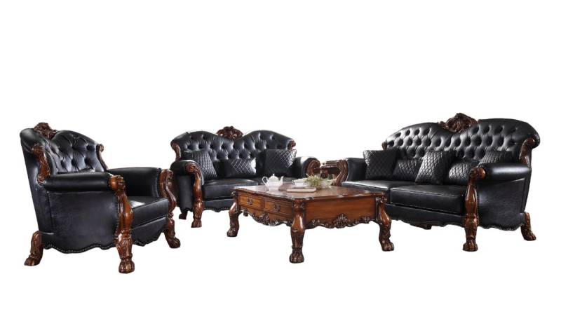 Xlmoebel Wohnzimmer-Set Set Sofagarnitur 3 2 1 Sitzer + Couchtisch Wohnlandschaft 4tlg, (4-St., 3+2+1 Sitzer + Couchtisch), Hergestellt in Europa von Xlmoebel