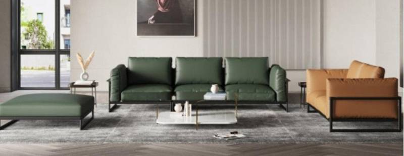Xlmoebel Polstergarnitur Sofa-Set mit 3-Sitzer, 2-Sitzer und Hocker, Polstermöbel-Sofa-Garnitur, (3-tlg., Sofagarnitur 3 + 2 Sitzer + Hocker), Hergestellt in Europa von Xlmoebel