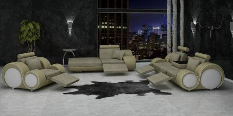 Xlmoebel Polstergarnitur Sofa mit 3-Sitzer, Chaiselongue und 1 Sitzer, (3-tlg., Sofagarnitur 3+1+Chaiselongue "Berlin VI), Hergestellt in Europa von Xlmoebel