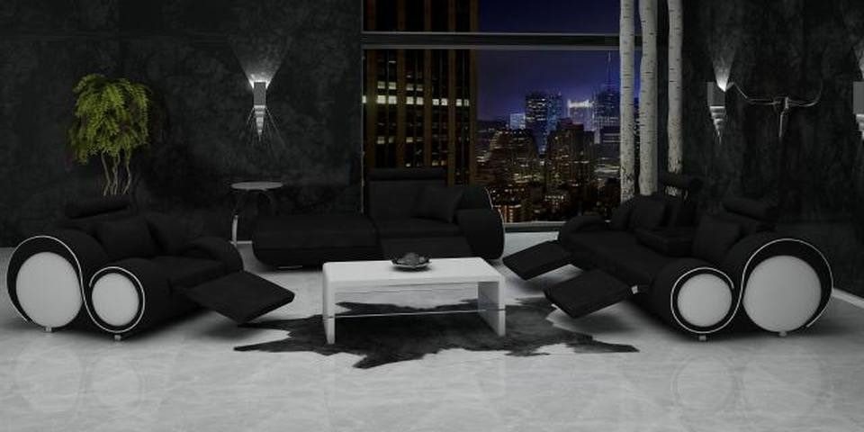 Xlmoebel Wohnzimmer-Set Sofa mit 3-Sitzer, Chaiselongue und 1 Sitzer, (3-St., Sofagarnitur 3+1+Chaiselongue "Berlin VI), Hergestellt in Europa von Xlmoebel
