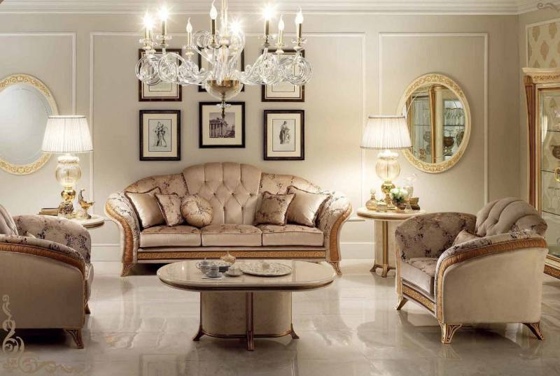 Xlmoebel Wohnzimmer-Set Sofagarnitur Sofa Couch 3+3 Wohnzimmer Designer Möbel Classisch Barock, (2-St., Sofagarnitur 3+3), Hergestellt in Europa von Xlmoebel