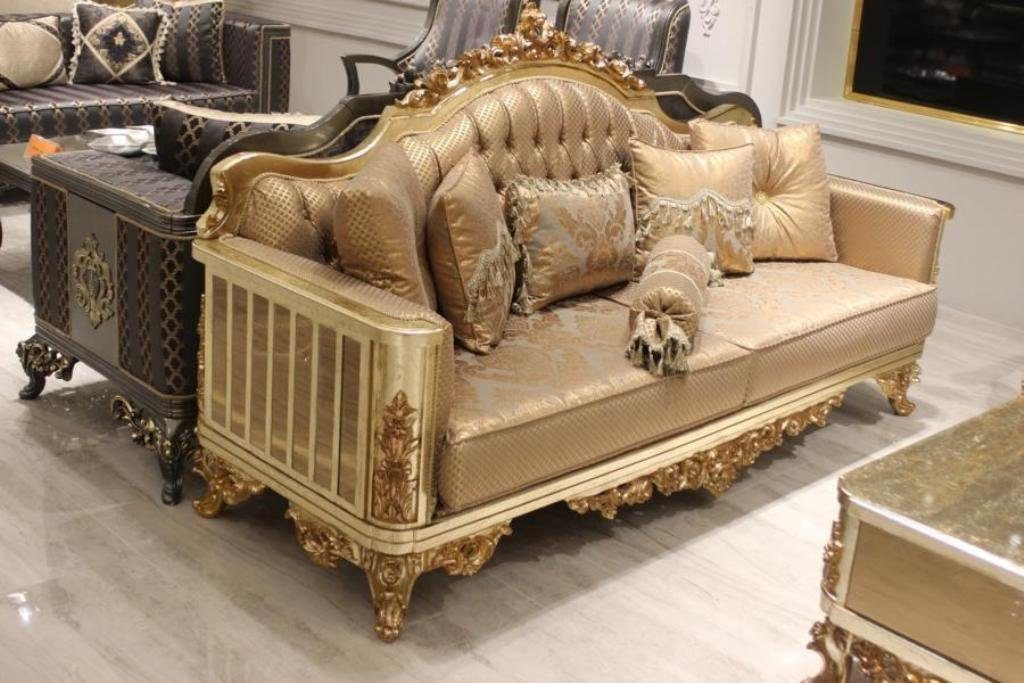 Xlmoebel Wohnzimmer-Set Sofaset 3311 Couchtisch Gesamtpaket Sofa Stuhl Sofaset, (5-St., SOFAGARNITUR 3+3+1+1 SITZER + COUCHTISCH), Hergestellt in Europa von Xlmoebel