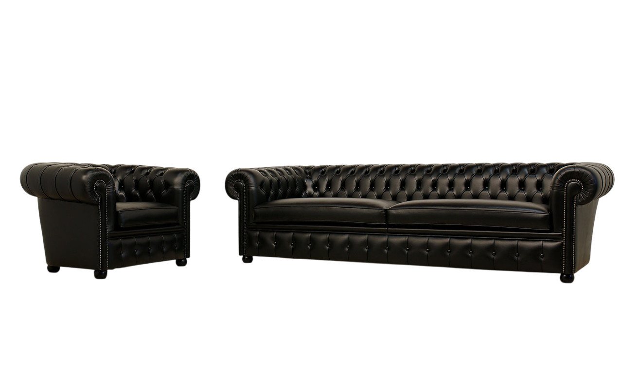 Xlmoebel Wohnzimmer-Set XXL-Sofa im Chesterfield-Design mit 5+1 Sitzplätzen - Original, (Chesterfield 5+1 Sitzer - 11), Hergestellt in Europa von Xlmoebel