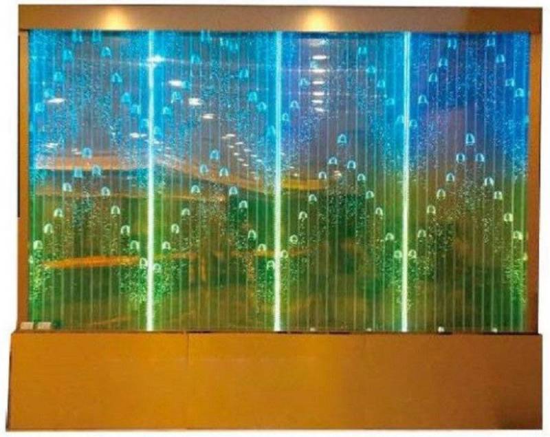 Xlmoebel Zierbrunnen Designer Wasserwand LED Wasserfall Wandpaneel - Wasserwand 360x300cm, (Water Wall), Hergestellt in Europa von Xlmoebel