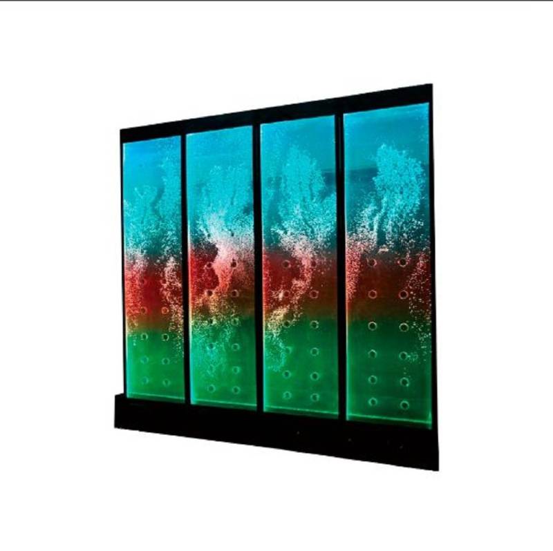 Xlmoebel Zierbrunnen Innovative Raumteilung Wasserfall Wand Wasserspiel LED Wasserwand, (Water Wall), Hergestellt in Europa von Xlmoebel