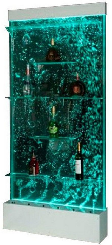 Xlmoebel Zimmerbrunnen Leuchtendes LED-Wasserwandregal mit Designerregalen, (Led Bar), Hergestellt in Europa von Xlmoebel
