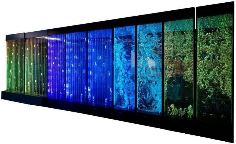 Xlmoebel Zimmerbrunnen Leuchtendes Wasserparkett LED Wasserwand Designer Wasserwand, (Water Wall), Hergestellt in Europa von Xlmoebel