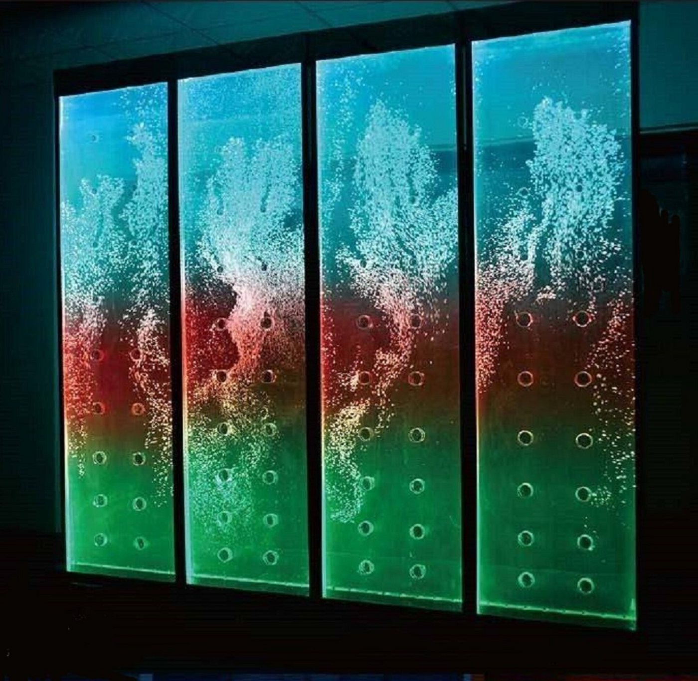 Xlmoebel Zimmerbrunnen Moderne LED-Wasserwand Dekor Wasserfall Sofort, (1 tlg), Hergestellt in Europa von Xlmoebel