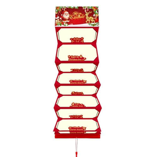 Geldhalter Für Weihnachtsüberraschung, Weihnachts Geld Oder Geschenkkartenhalter Mit 10 Fächern Und Quasten, Festlicher Geldgeschenk Organizer Für Damen Und Herren 17,3 X 8,3 cm Geldhalter Für Weihnachtsüberraschung, Weihnachts Geld Oder Geschenkkartenhalter Mit 10 Fächern Und Quasten, Festlicher Geldgeschenk Organizer Für Damen Und Herren 17,3 X 8,3 cm von Xmccvt