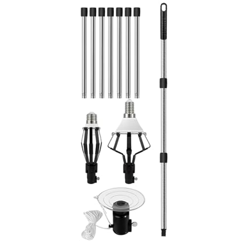 Leuchtmittelerweiterungsstangen Wechsler - 4 Meter Verstellbarer Lichtwechsel Werkzeug Mit Greifer Und Saugnapf - Ergonomischer Lampenwechseler Für Hohe Decken Haushalt Wohnen Industrie Innenräume Öff Leuchtmittelerweiterungsstangen Wechsler - 4 Meter Verstellbarer Lichtwechsel Werkzeug Mit Greifer Und Saugnapf - Ergonomischer Lampenwechseler Für Hohe Decken Haushalt Wohnen Industrie Innenräume Öff von Xmccvt