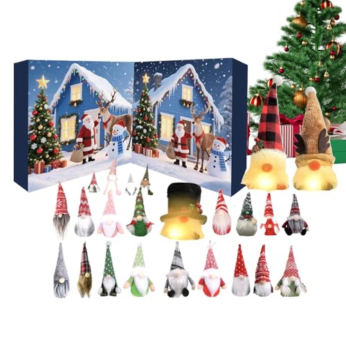 Wichtel Adventskalender 2025, 24 Tage Weihnachts Countdown Kalender Mit 24 Stück Plüsch Zwerge Sammelfigur, Weihnachtswichtel Weihnachtskalender Für Junge, Mädchen Wichtel Adventskalender 2025, 24 Tage Weihnachts Countdown Kalender Mit 24 Stück Plüsch Zwerge Sammelfigur, Weihnachtswichtel Weihnachtskalender Für Junge, Mädchen von Xmccvt