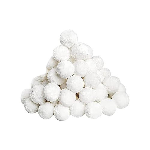 Keramikperlen Filterbälle 300 g Filterbälle für Poolsandfilter Schwimmbadfilter Teich Eisfreihalter Klein (White, One Size) von Xmiral