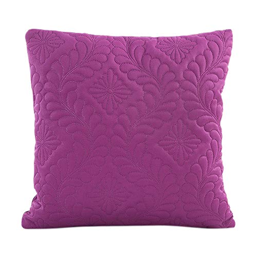 Xmiral Kissenbez黦e Home Decor Kopfkissenbezug Einfarbig Einr點kungszeile Kissenh黮len(Violett) von Xmiral