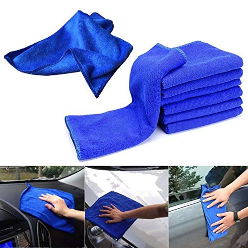 Xmiral Waschen Auto Saugfähiges Tuch Handtuch Clean Blue Home 10 STÜCKE Mikrofaser Küche Waschen Auto Pflege & Reinigung Duft Auto Innenraum von Xmiral