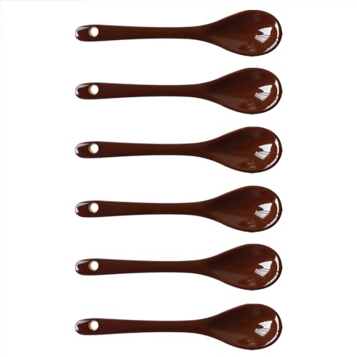 Xmomx 6 Stück Porzellan Eierlöffel Teelöffel Keramik Löffel 11,9 cm Kaffee Dessert Joghurt Tee Milchbraun Xmomx 6 Stück Porzellan Eierlöffel Teelöffel Keramik Löffel 11,9 cm Kaffee Dessert Joghurt Tee Milchbraun von Xmomx