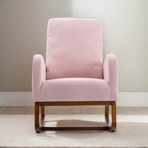 Xnferty Schaukelstuhl, Sessel Wohnzimmer, Schaukelsessel mit Fußstütze, Stillsessel Babyzimmer, Relaxsessel Schaukelsessel, Schwingsessel, Freizeit- und Liegestuhl, Lesesessel Bequem für Schlafzimmer von Xnferty