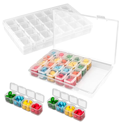 XoeLLe Diamond Painting Aufbewahrungsbox, 2 Pack 28 Fächer Diamond Painting Zubehör Boxen Sortierbox Diamond Organizer Aufbewahrung, Schmuck, Kleine Perlen, Ohrringe, Glitzer & Stickerei XoeLLe Diamond Painting Aufbewahrungsbox, 2 Pack 28 Fächer Diamond Painting Zubehör Boxen Sortierbox Diamond Organizer Aufbewahrung, Schmuck, Kleine Perlen, Ohrringe, Glitzer & Stickerei von XoeLLe