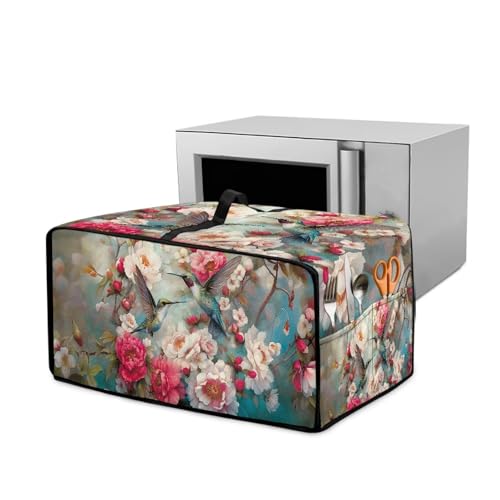 Xoenoiee Kolibri-Abdeckung für Toaster, Pfingstrosen, mit Griff und Seitentasche, staubabweisend, strapazierfähig, Mikrowellen-Abdeckungen, Küchengeräte, Staubschutzhüllen, Heimdekoration, groß Xoenoiee Kolibri-Abdeckung für Toaster, Pfingstrosen, mit Griff und Seitentasche, staubabweisend, strapazierfähig, Mikrowellen-Abdeckungen, Küchengeräte, Staubschutzhüllen, Heimdekoration, groß von Xoenoiee