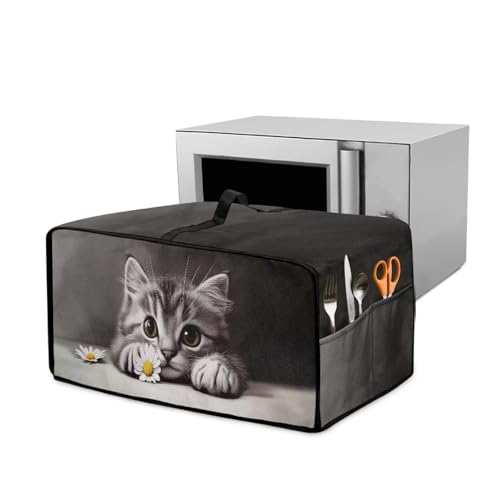 Xoenoiee Lovely Cat Daisy Pattern Toaster Oven Cover Dustproof Covers for Home Kitchen Small Appliances Microwave Oven Protective Cover with Handle and Side Pocket, Large Xoenoiee Lovely Cat Daisy Pattern Toaster Oven Cover Dustproof Covers for Home Kitchen Small Appliances Microwave Oven Protective Cover with Handle and Side Pocket, Large von Xoenoiee