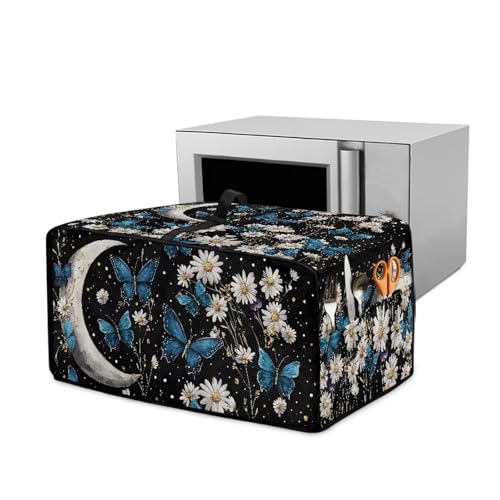 Xoenoiee Moon Butterfly Daisy Floral Pattern Toaster Oven Cover Dustproof Covers for Home Kitchen Small Appliances Microwave Oven Protective Cover with Handle and Side Pocket, Large Xoenoiee Moon Butterfly Daisy Floral Pattern Toaster Oven Cover Dustproof Covers for Home Kitchen Small Appliances Microwave Oven Protective Cover with Handle and Side Pocket, Large von Xoenoiee