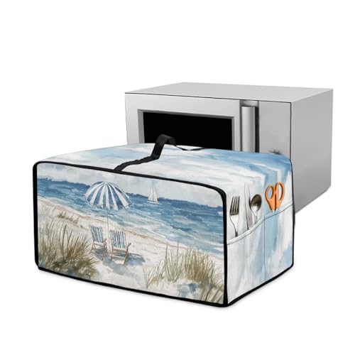 Xoenoiee Sea Beach Pattern Toaster Oven Cover Dustproof Covers for Home Kitchen Small Appliances Microwave Oven Protective Cover with Handle and Side Pocket, Large Xoenoiee Sea Beach Pattern Toaster Oven Cover Dustproof Covers for Home Kitchen Small Appliances Microwave Oven Protective Cover with Handle and Side Pocket, Large von Xoenoiee