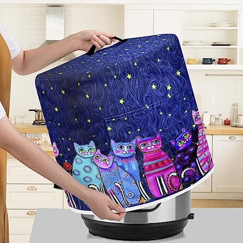 Xoenoiee Starry Night Katzen-Muster Schnellkochtopfabdeckung für 8 qt Instant Pot, Küchengeräte Staubschutz mit Taschen für Reiskocher Air Fryer Slow Cooker Xoenoiee Starry Night Katzen-Muster Schnellkochtopfabdeckung für 8 qt Instant Pot, Küchengeräte Staubschutz mit Taschen für Reiskocher Air Fryer Slow Cooker von Xoenoiee