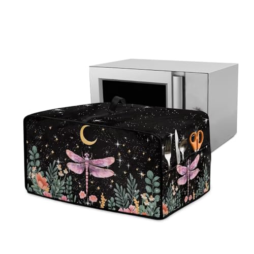 Xoenoiee Toaster-Ofenabdeckung mit Griff und Seitentasche, Anti-Staub, Mikrowellenherd-Abdeckungen, Küchengeräte, Staubschutz, Heimdekoration, Größe M von Xoenoiee