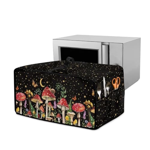 Xoenoiee Toaster-Ofenabdeckung mit Griff und Seitentasche, Anti-Staub, strapazierfähig, Mikrowellen-Abdeckungen, Küchengeräte, Staubschutz, Heimdekoration, groß von Xoenoiee