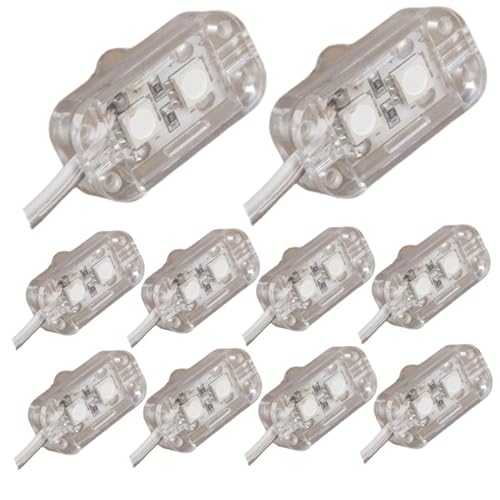 10pcs LED -Module Weiß 19, 7ft 10LED LICHT ERSETZUNG ERSTELLUNGEN LICHT FÜR HALLOWEEN BLATTALBLUS ENTRAGENSBRIEGE von Xoeryoy
