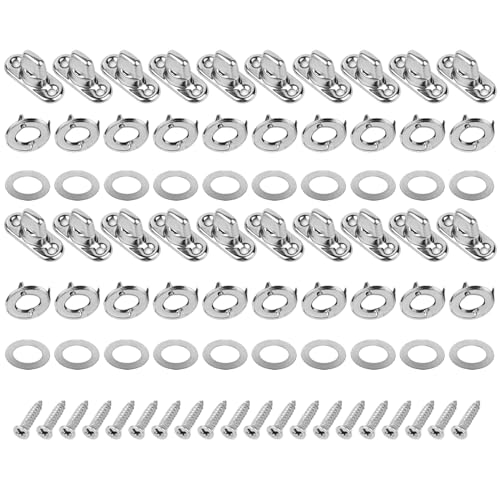 20 Set Twist Lock -Befestigungselemente, Metall -Turn -Taste -Befestigungselemente mit Ösen und Stiftmontageschrauben, ideal für Leinwand von Xoeryoy