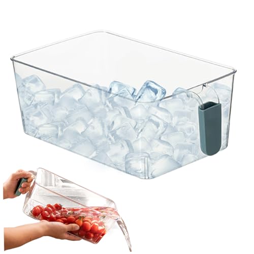 Eisbehälter für Gefrierschrank BPA kostenlose Lebensmittelqualität Eiswürfel Bülle Transparente Gefrierschrank Organizer -Mülleimer mit Griff Eiscontainer für Gefrierküchenschränke Pantry - Eisbehälter für Gefrierschrank BPA kostenlose Lebensmittelqualität Eiswürfel Bülle Transparente Gefrierschrank Organizer -Mülleimer mit Griff Eiscontainer für Gefrierküchenschränke Pantry - von Xoeryoy