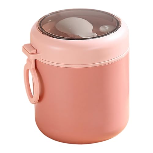 Halten Sie Lebensmittel heiße Behälter, 530 ml Edelstahl isoliertes Lebensmittelbehälter, tragbare breite Mund -Isolier -Lunchbox mit faltbarem Löffel für Schulbüroarbeit, Mikrowelle Safe von Xoeryoy